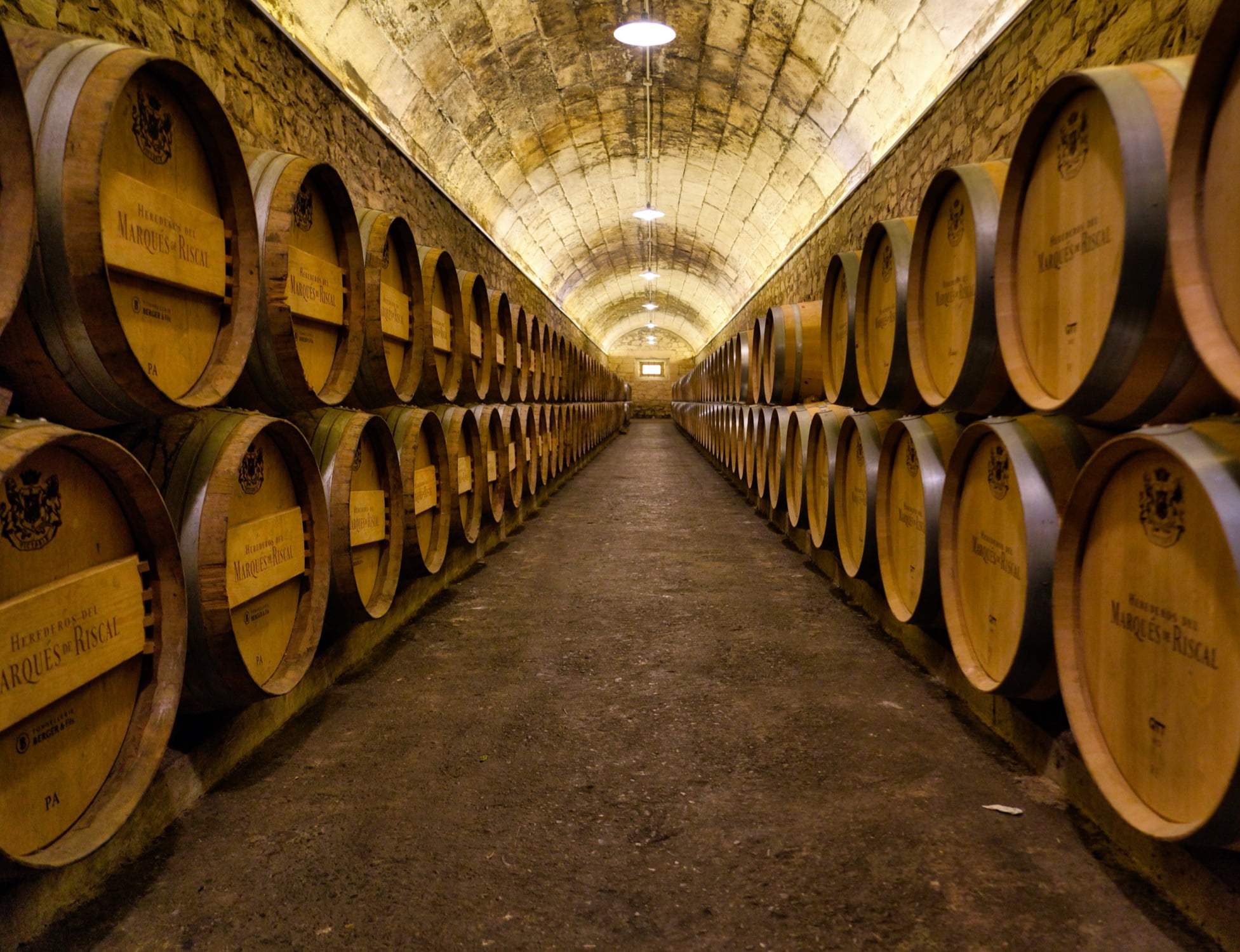 Storage of alcohol shipments ready for shipping